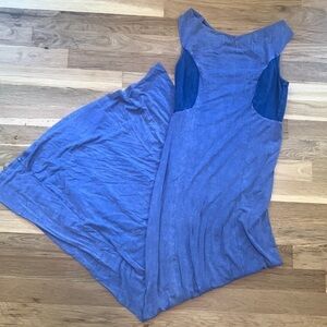 Altar’d State Tank Open Back Maxi Dress Blue Women’s M